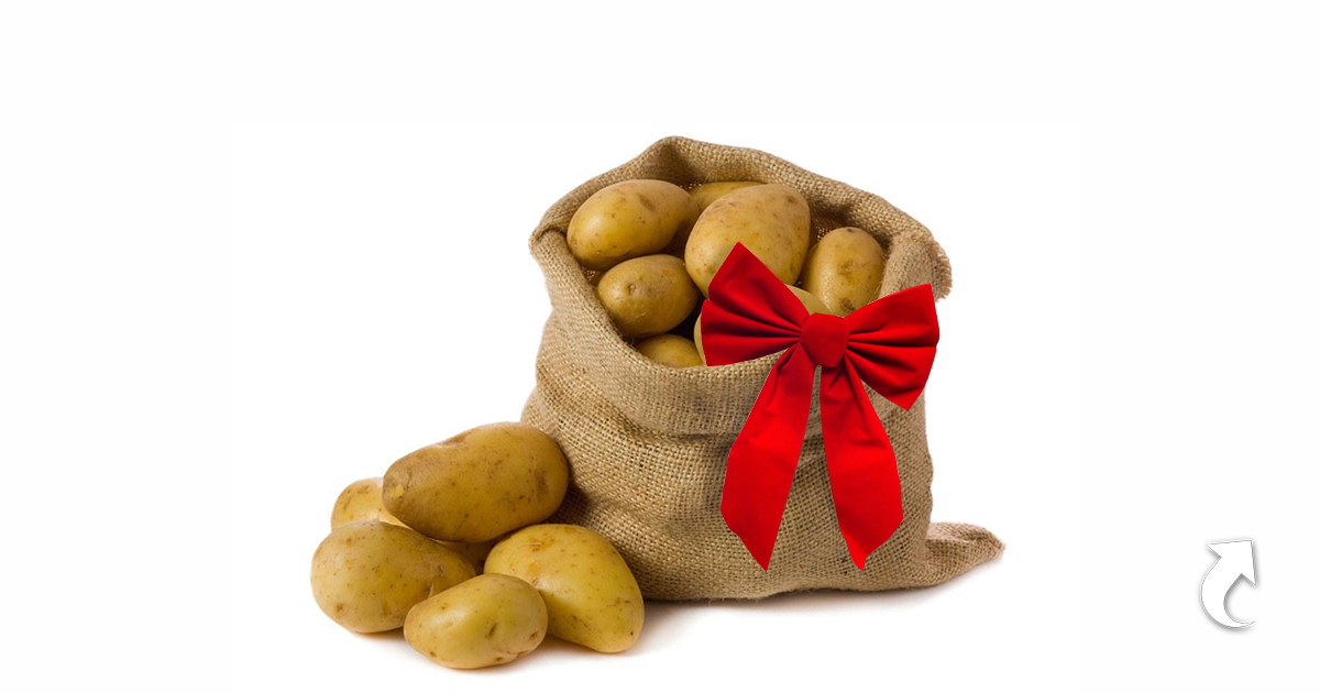 Nejcennějším dárkem pro ženu je taška brambor