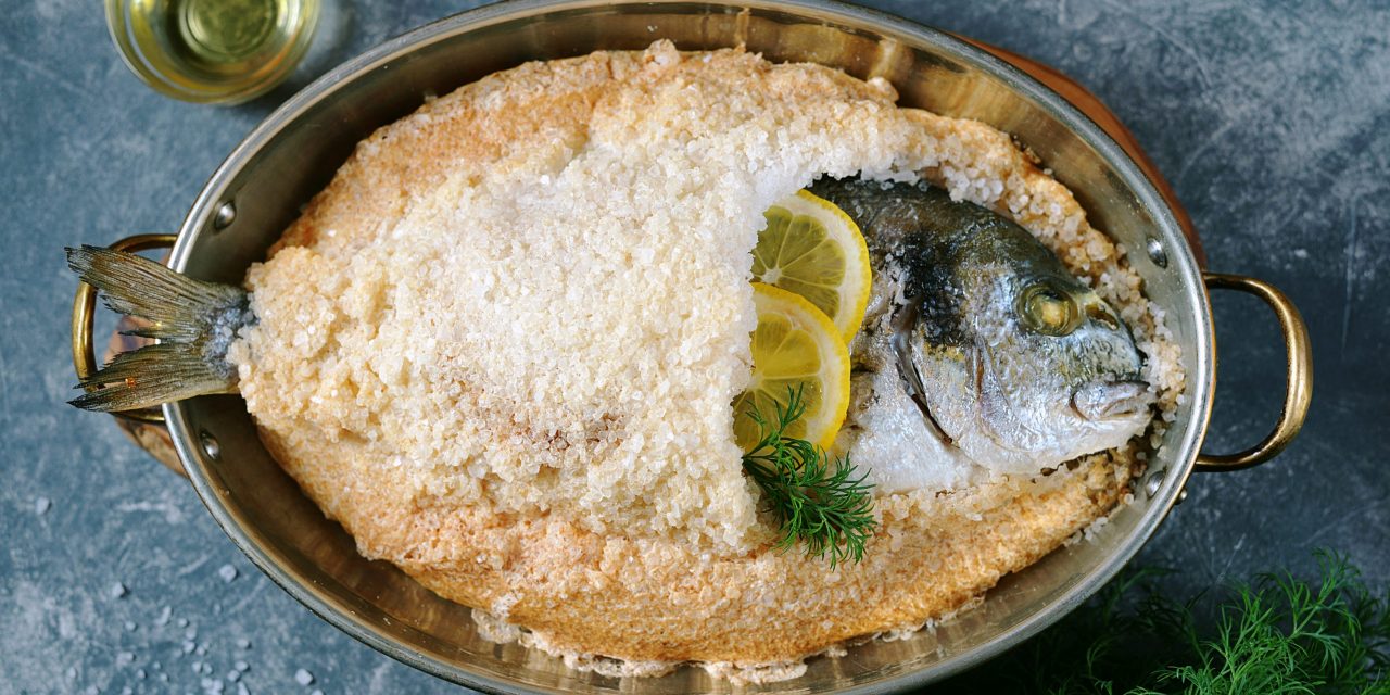 Ryby pečené v soli v troubě