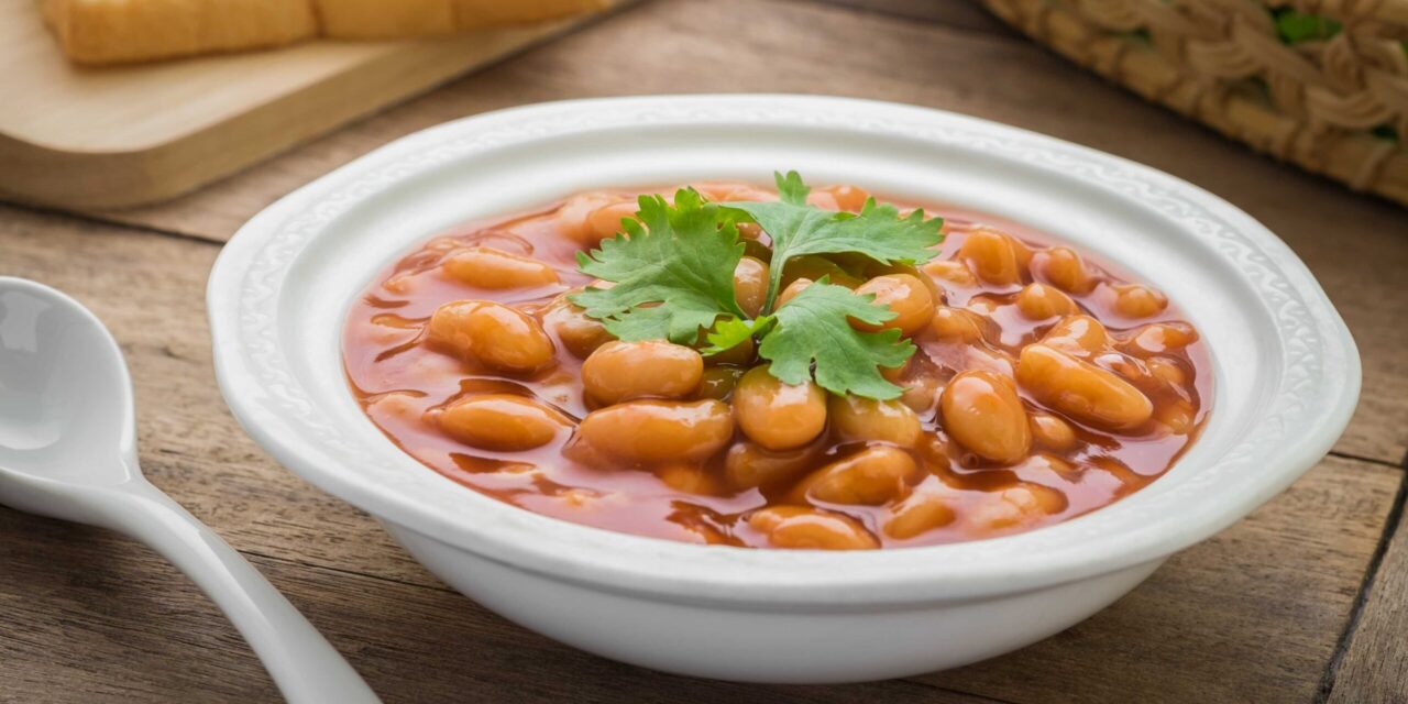 Dušené fazole v rajčatové omáčce: recept
