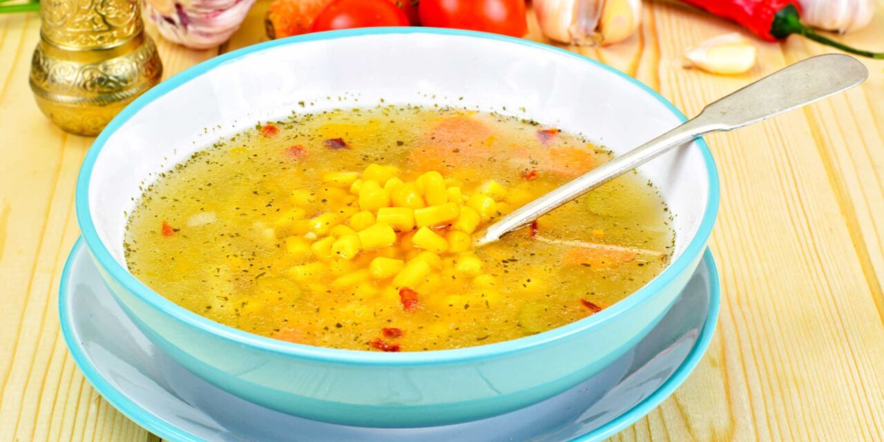 Rychlá polévka s konzervovanou kukuřicí: recept