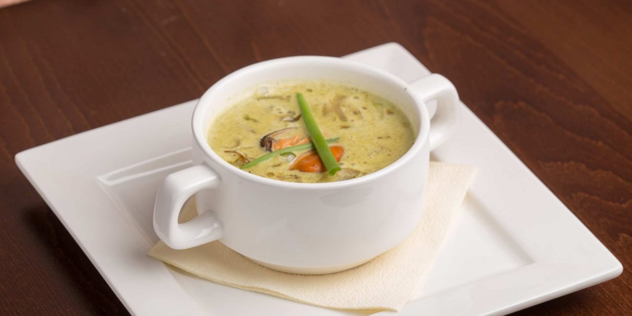 Jednoduchá krémová polévka s mušlemi: recept